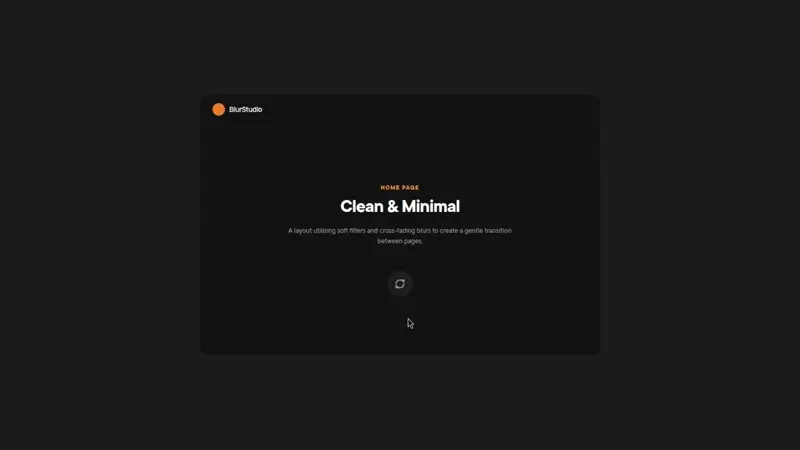 CrossBlur Page Transition